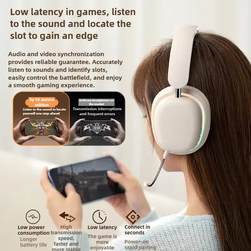 Original Bluetooth Headphone Headset SY-T3 High Quality Noise Reduction Wireless Microphone Wired Earphone Gamers Headphones