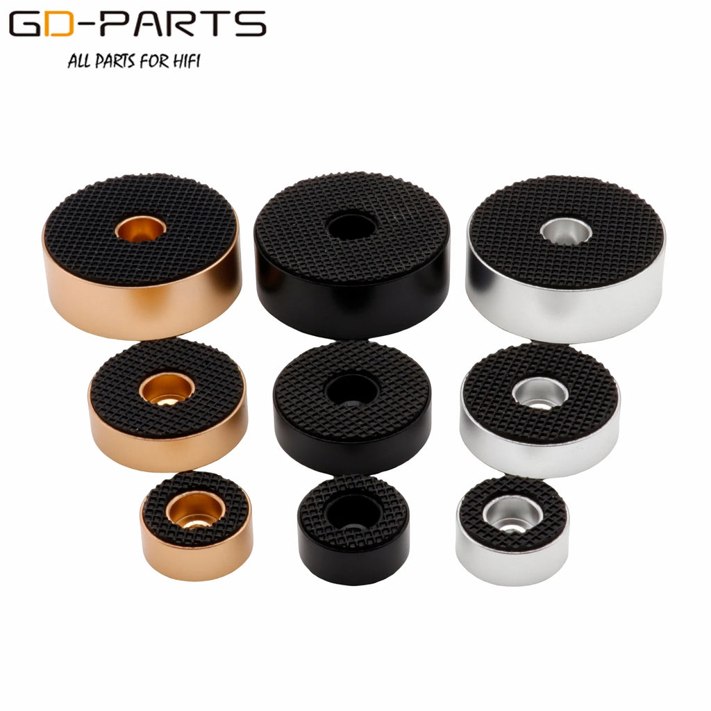 20mm 30mm 40mm Solid Aluminum Amplifier Feet Speaker Cabinet Isolation Stand Damper Leg Base DAC PC Turntable CD Player Mat Pad