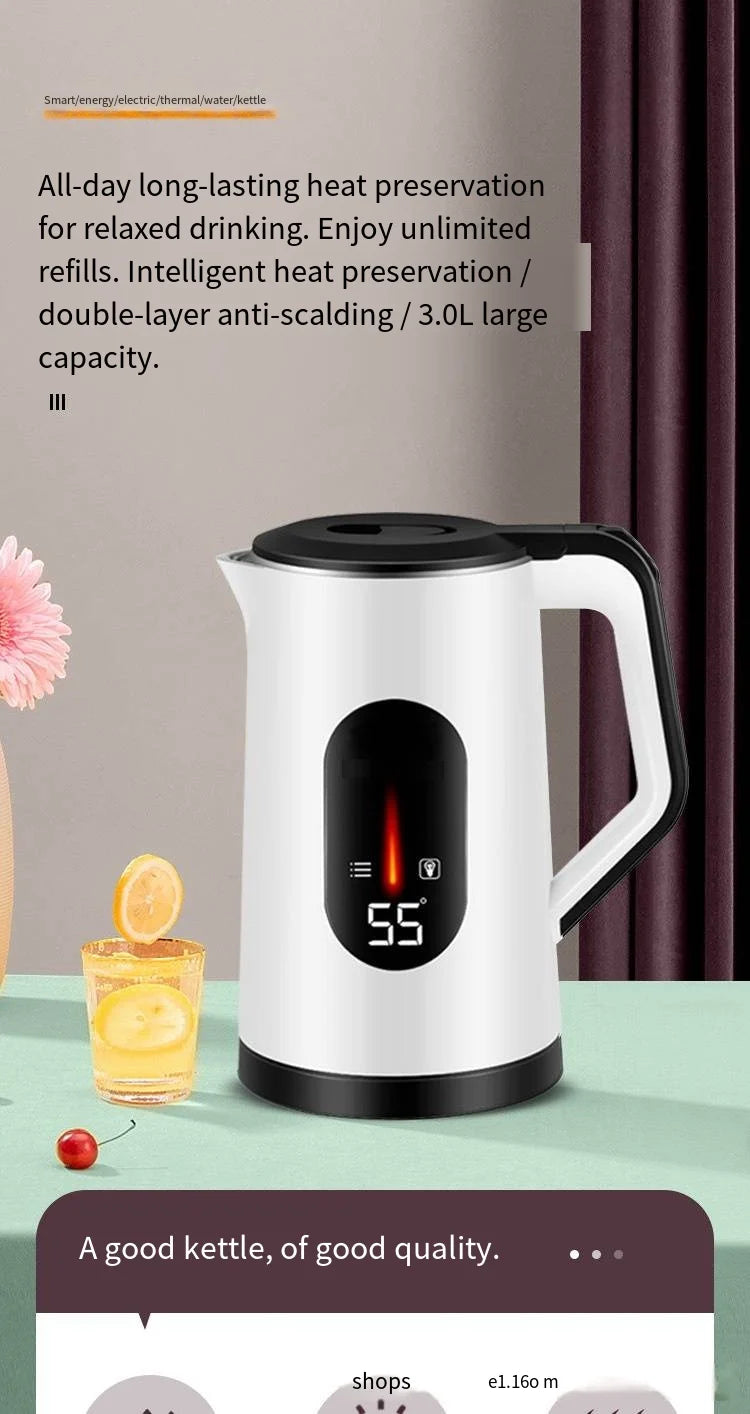 Best-Selling Custom Electronic Home Electric Kettle Factory Wholesale Automatic Power-Off Feature for Household Use