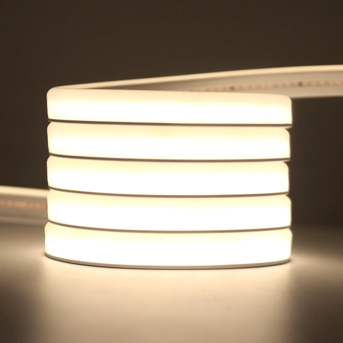 24V Solar COB LED Strip Neon Outdoor Waterproof Garden Lighting White Natural Warm 320LEDs/M Flexible Silicone Tape 0.5m-10m