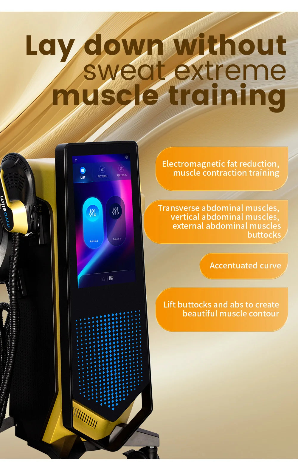 MYOslim Neo EMS RF Body Sculpting Machine 8500W 200HZ Muscle Stimulator Shaping Fitness Beauty Device