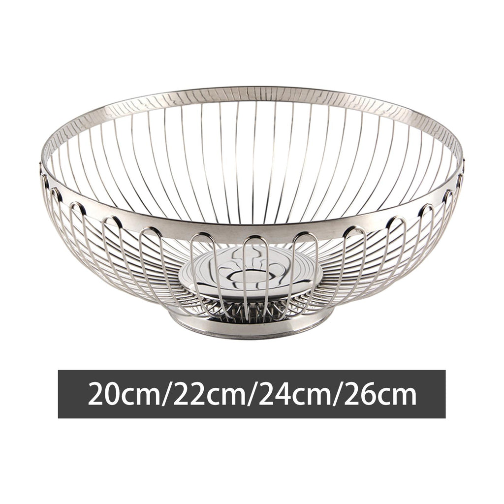 Stainless Steel Fruit Basket Countertop Fruit Bowl Kitchen Gadgets Vegetable Basket Modern Fruit Basket Stand for Reception