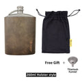 Pure Titanium Water Wine Coffee Tea Bottles Flasks Cans Portable Outdoor Camping Gear EDC Tools