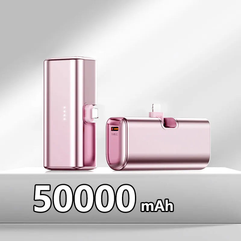 22.5W Fast Charging USB C Power Bank 500000mAh Mini Portable Charger for iPhone 15 16 Android Devices Travel Battery Pack