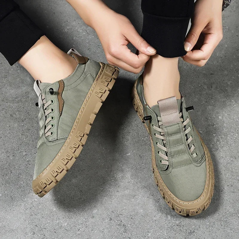 2025 Men Casual Sneakers Mesh Platform Breathable Lightweight Shoes Outdoor Walking Sports Shoes Tenis Masculino Zapatillas