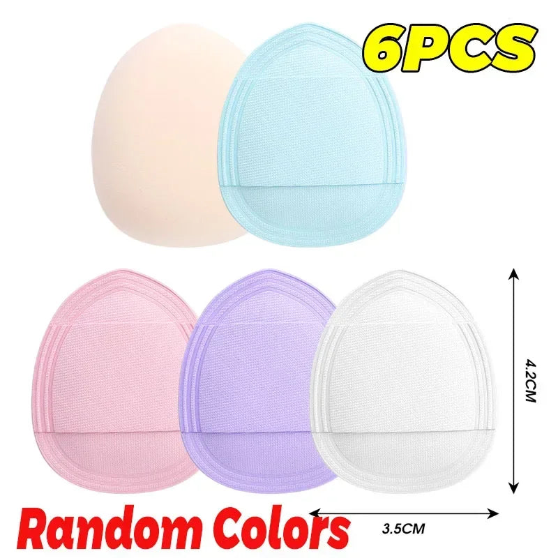 Wet Dry Use Mini Finger Powder Puff Random Color Facial Detail Air Cushion Concealer Blusher Makeup Cosmetics Puff Beauty Tools