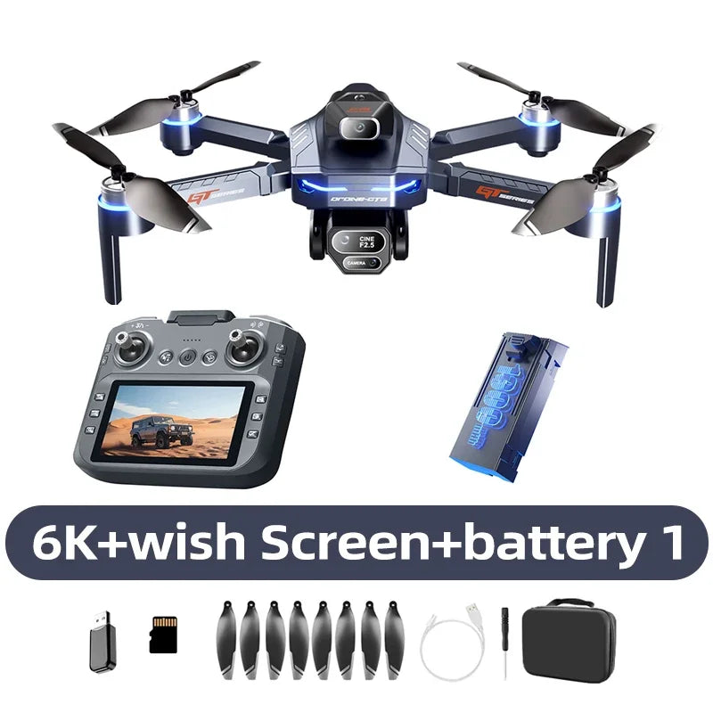 Original GT8 Drone GPS 8K Professional 4K HD Camera 5G Brushless Motor Aerial Photography Optical Flow with screen RC Quadcopter