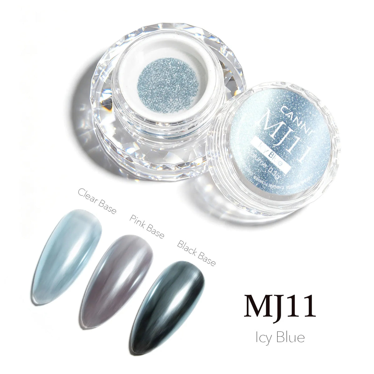 CANNI Top Coat for Chrome Powder 9ml Easy Apply with Stronger Mirror Effect Mirror Metallic Pigment for Gel Nail Art Salon