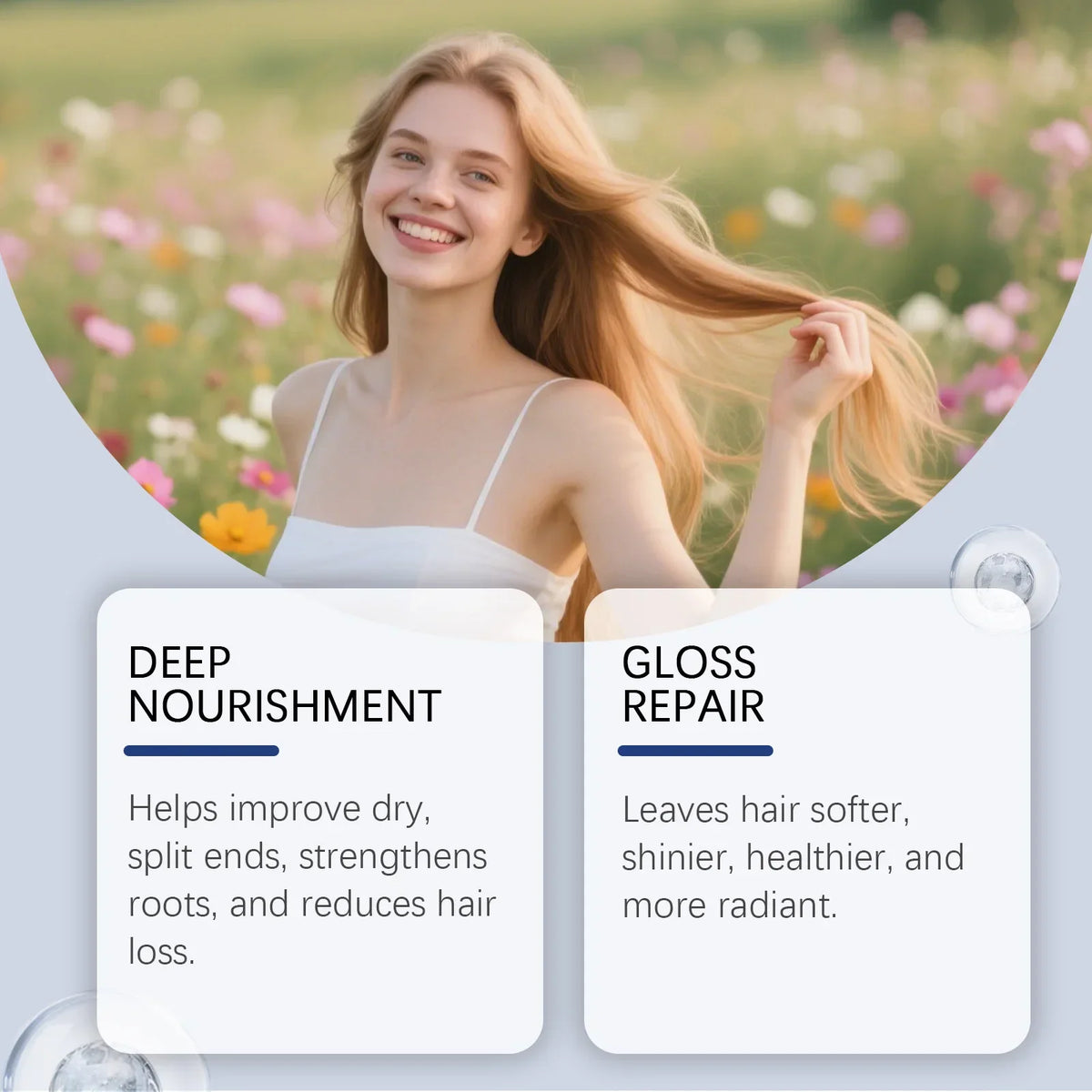 60ML GHK‑Cu Copper Peptide Hair Serum Spray Hair Regeneration Deep Nourishing Fast Absorption Root‑Strengthening Non‑Greasy