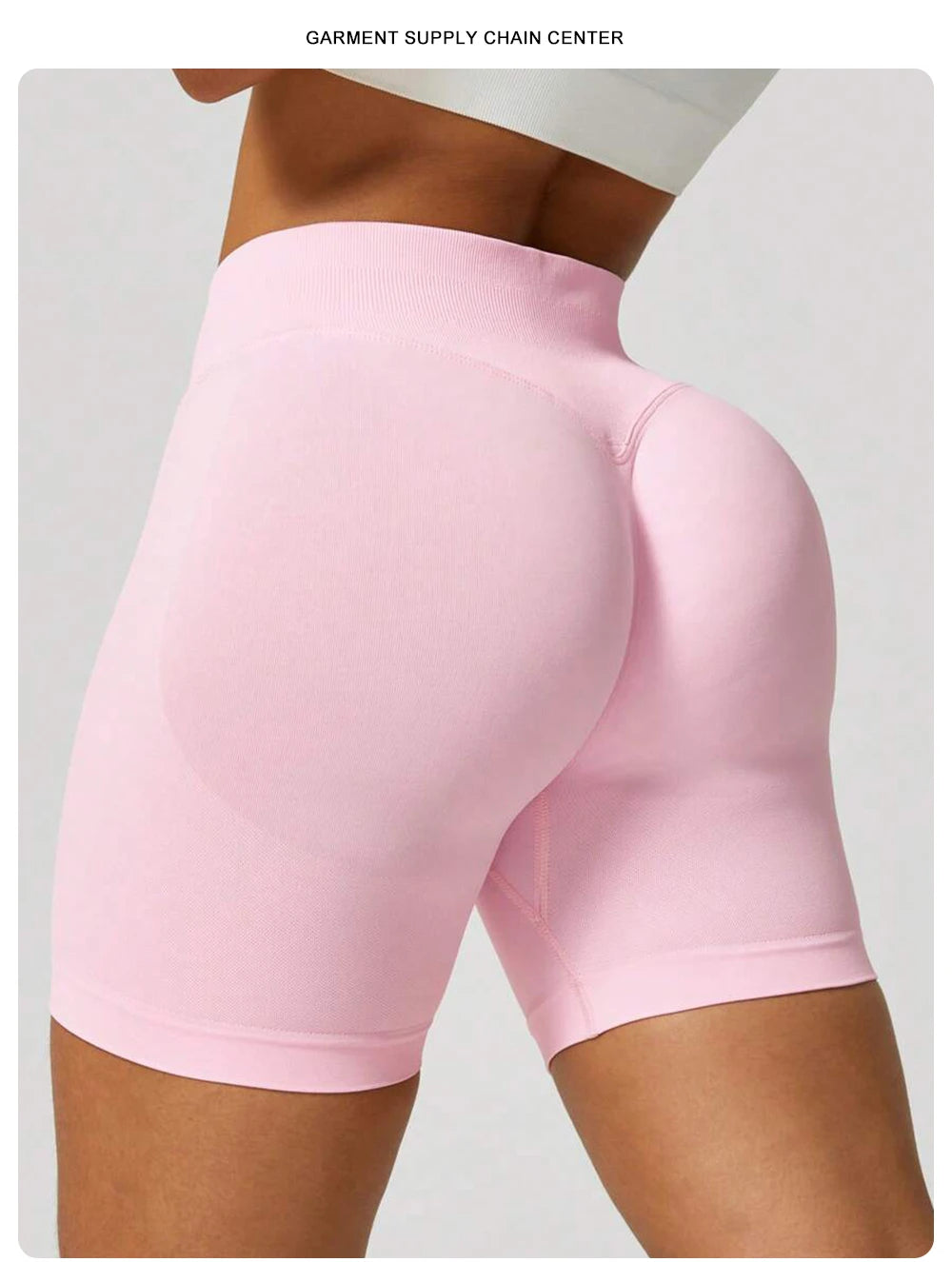 ZHEJIN Seamless Women Yoga Shorts High Waist Workout Gym Shorts Scrunch Butt Lift Biker Shorts Tummy Control Push Up Fitness