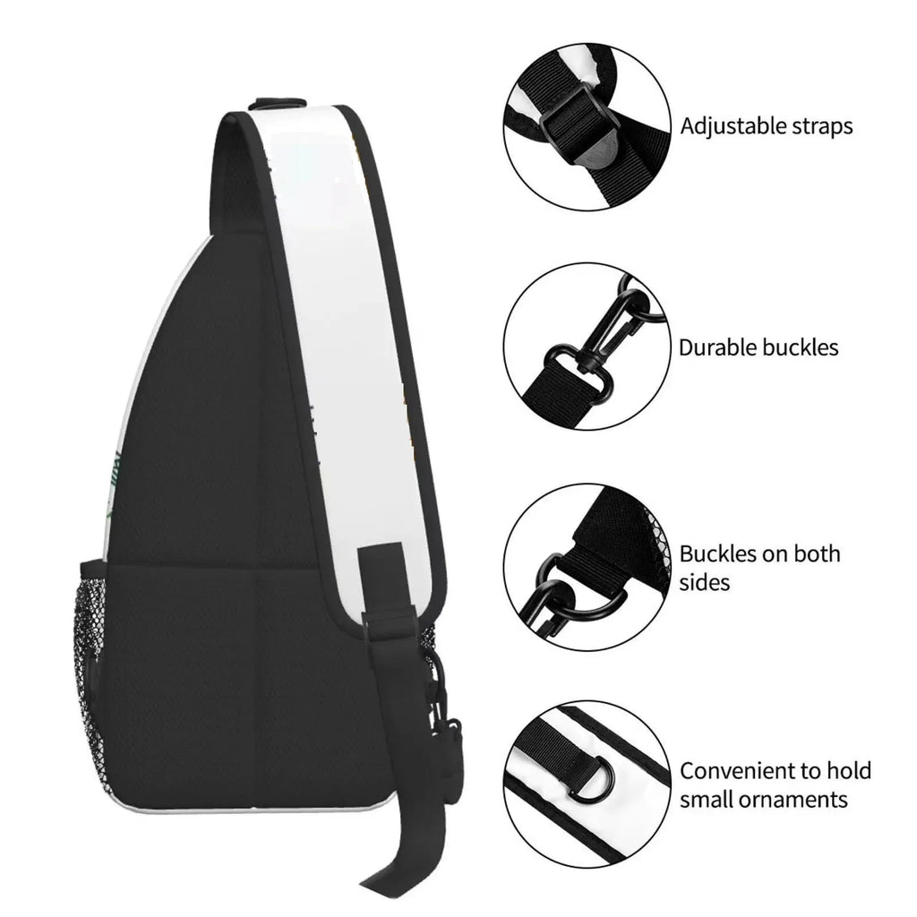 Roblox Shoulder Bag Virtual Gaming World Cartoon Print Sports Crossbody Bag 29*13*39cm Chest Bag