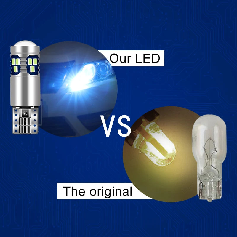 For Audi Q3 8U FY Q5 8R Q7 4L 4M 2pcs T10 W5W LED Bulbs Car Position Parking Width Light Accessories