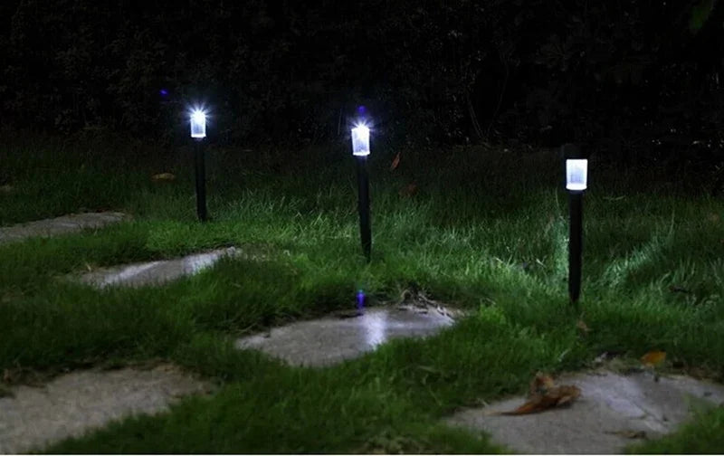 Outdoor Solar Garden Lights Auto On Off Pathway Lights for Yard Lawn Walkway Driveway Landscape Lighting  Clearance