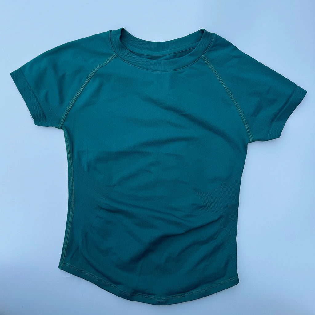 Sport Short Sleeve Top Women Seamless Yoga All-Way Stretch Clothing Running Neon Gym T Shirt Minimalist Slim Fitness Active Tee