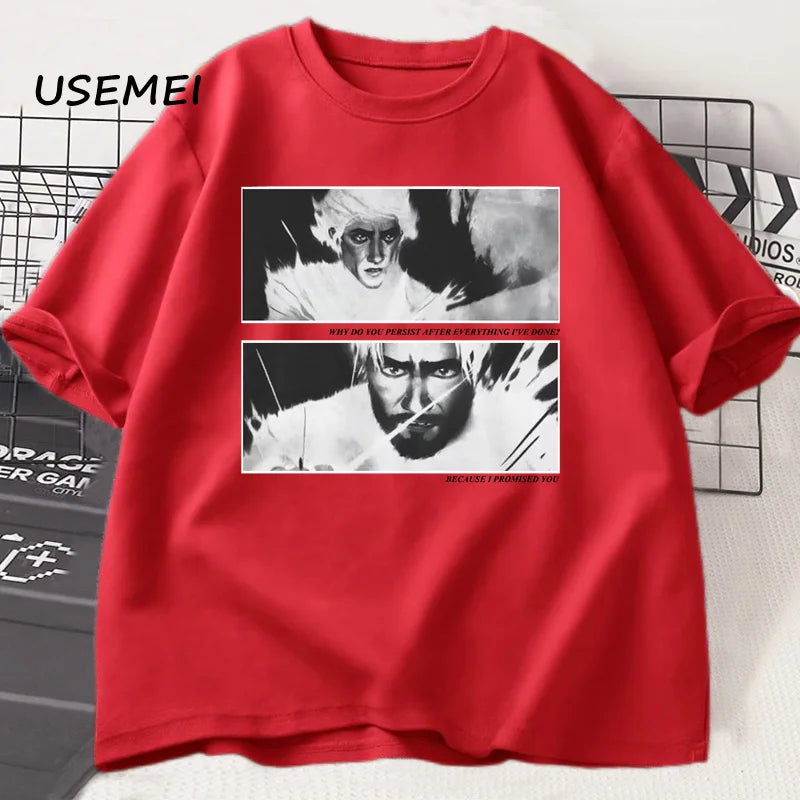 Jayvik T-Shirt Men Women Vintage Style Jayce X Viktor Arcane Printed T-shirts Men Cotton T Shirts High Quality Streetwear Tee