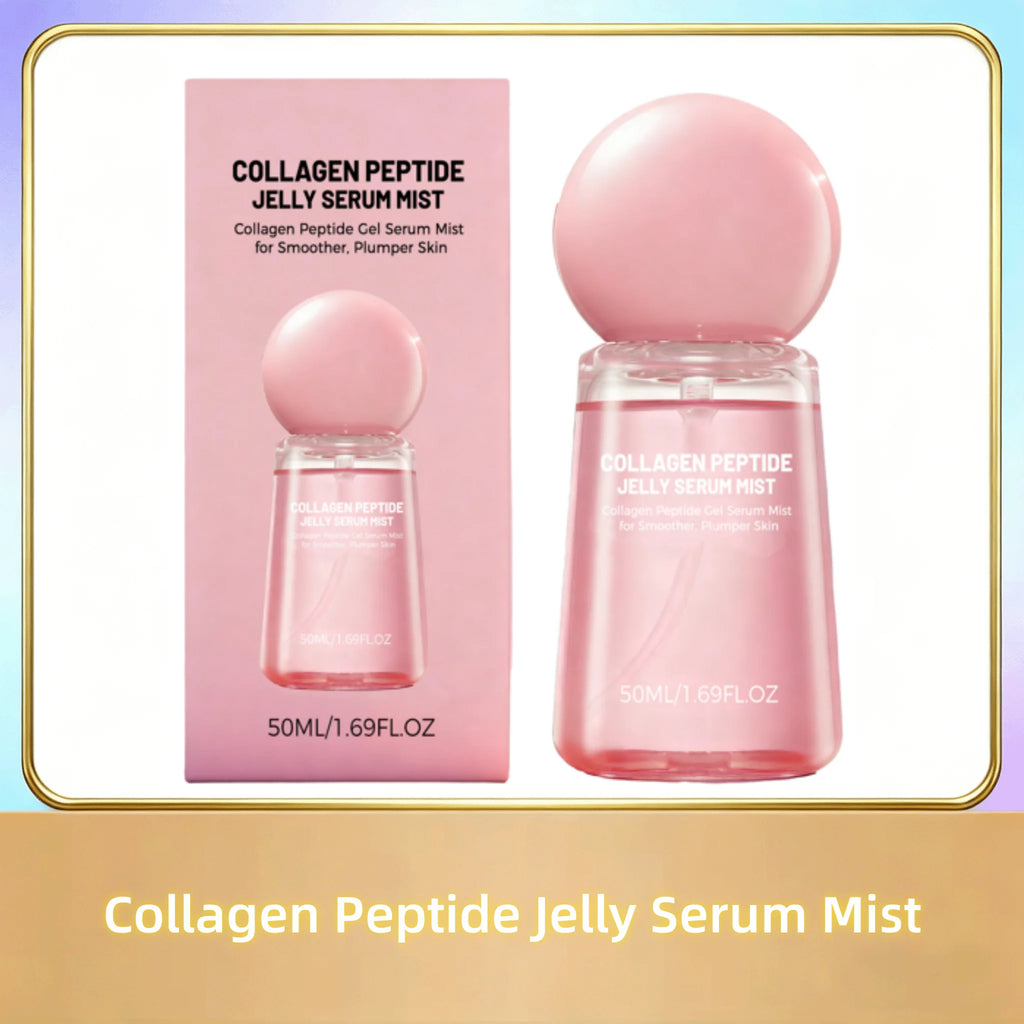 Collagen Peptide Jelly Serum Mist Hydrating Facial Spray Deep Moisturizing Nourish Skin Smooth Brighten Firm Skincare Treatment