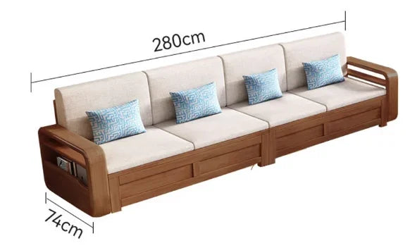 B182 Wood Storage Living Room Sofas Designer Sectional  Nordic Luxury Living Room Sofas Lounges Modern Banken Woonkamer Furnitur