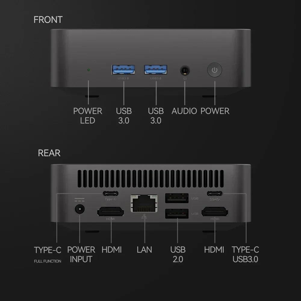 2026 New MINI PC Windows 11 Pro Core i9 10980HK 16GB RAM 1TB 2TB SSD WIFI 6 BT5.2 4K HD Mini Gaming Office Study Pc