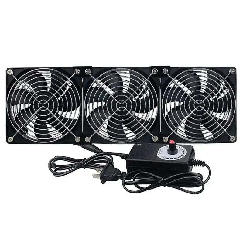 120mm 3000RPM Fan Cooling with Controller 12cm 12V 220V Btc Machine Chassis Workstation Cabinet Radiator Server Fan