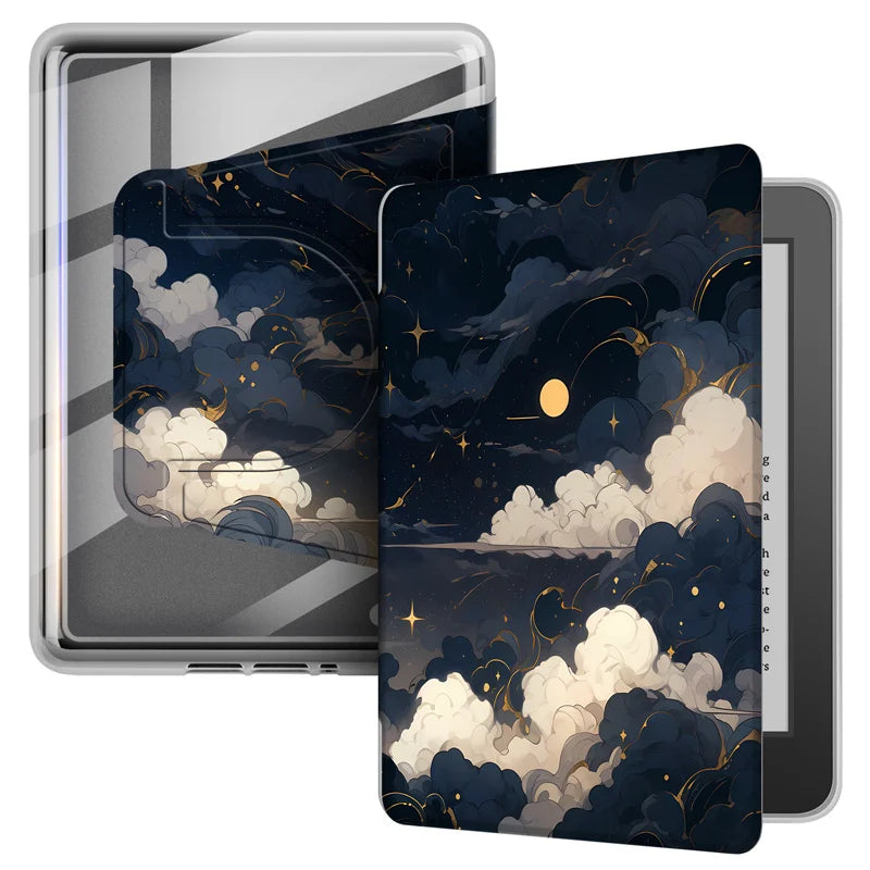 For Kindle 11th Generation Case 2024 RS23CV 360° Rotatable Magnetic Detachable Acrylic Case For Kindle 11th Gen C2V2L3 6" Funda
