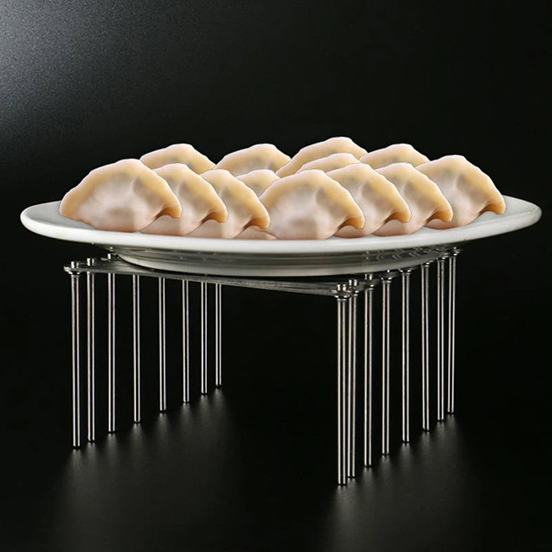 Retractable Foldable Stainless Steel Plate Dish Holder Shelf Pot Lid Rack Pan Lid Organizer Tableware Storage Kitchen Gadgets