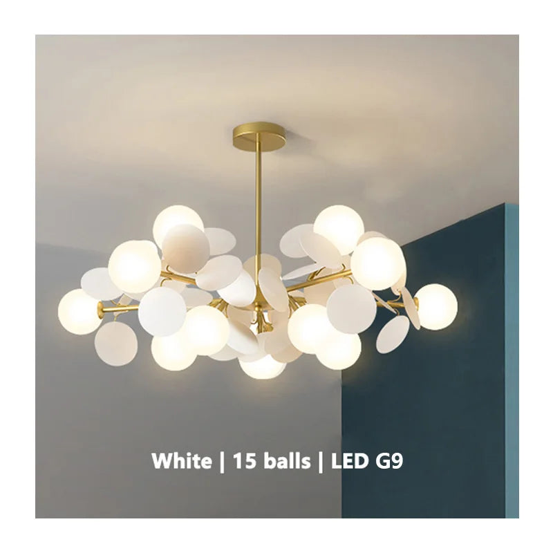Colourful Branch Chandelier for Bedroom Living Room Acrylic Hanging Lamps Lustre Mood Ceiling Light Modern Led Chandeliers
