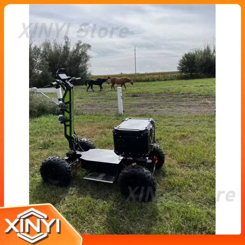 2026 New Arrival All Terrain Electric Scooter for Hunting Cart 4WD 16KW 60V Personal Mobility Vehicle Off Road ATV UTV