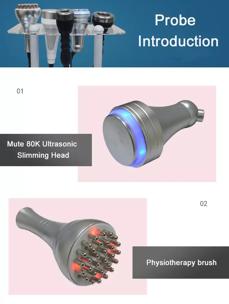 5D/8D Carving Slimming Vacuum Cavitation Ultrasonic Weight Loss Body Sculptig Fat Cellulite Removal Beauty Machine Shape Massage
