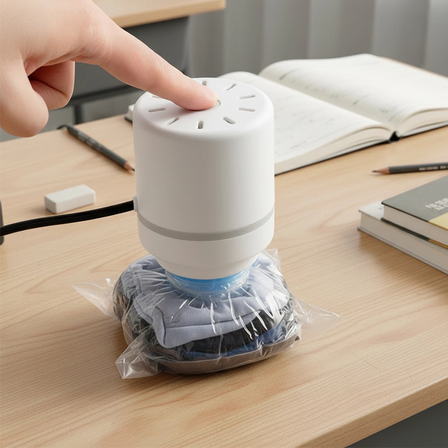 EU/USA/CN Plug Electric Vacuum Pump High-Efficiency Air Extraction for Portable Travel Storage Bag Compression Clothing Quilts