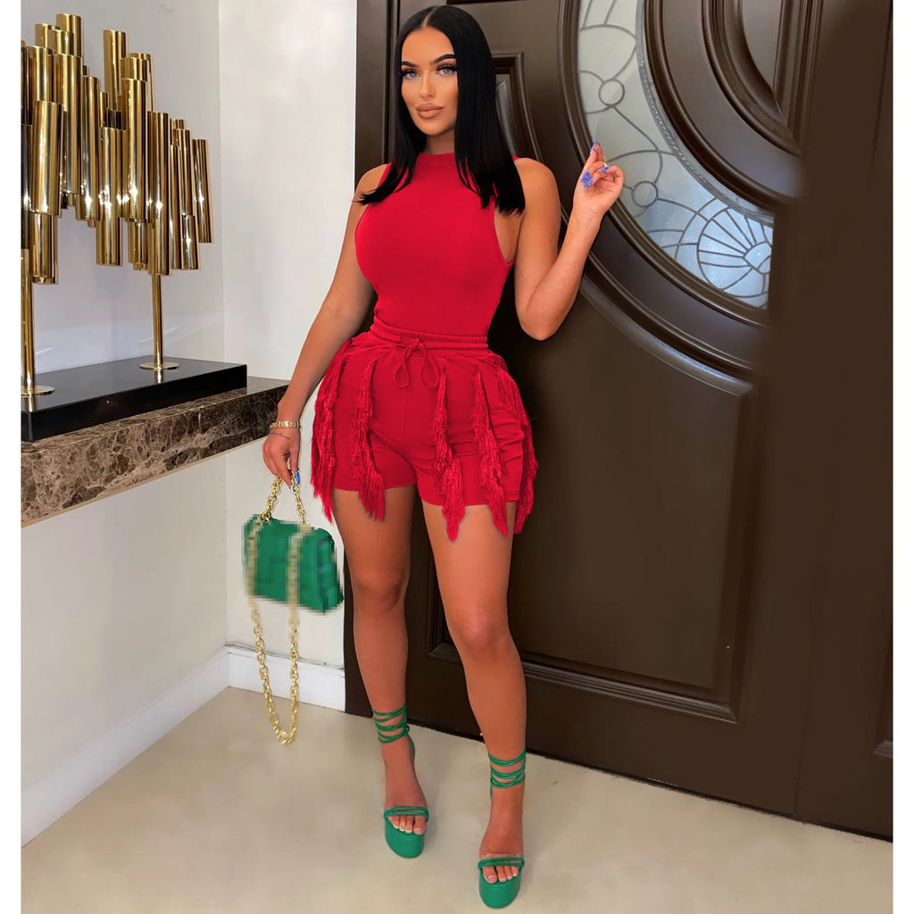 Short Sets Women Two Piece Set Women Outfit 2023 Summer Outfits for Woman 2023 2 Pieces Sets Crop Top Shorts Summer Clothes