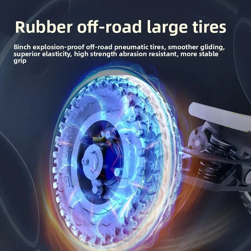 Four-wheeled adult high-speed land stamping board, remote control portable travel off-road intelligent scooter