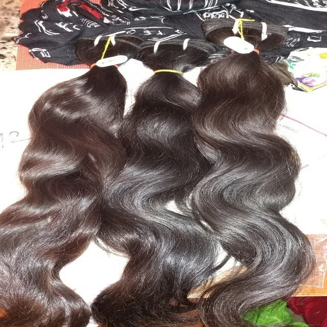 Indian Water Wave Braid Hair Bundle Wholesale Virgin Weave Raw Cuticle Aligned Super Double Drawn Human Hair Extensions