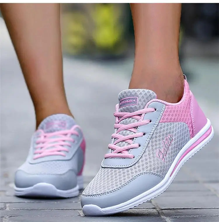 Sneakers Shoes Woman Fashion Lace Up Female Sneakers Breathable Women's Sports Shoes Comfortable Footwear Women's Shoes Sale
