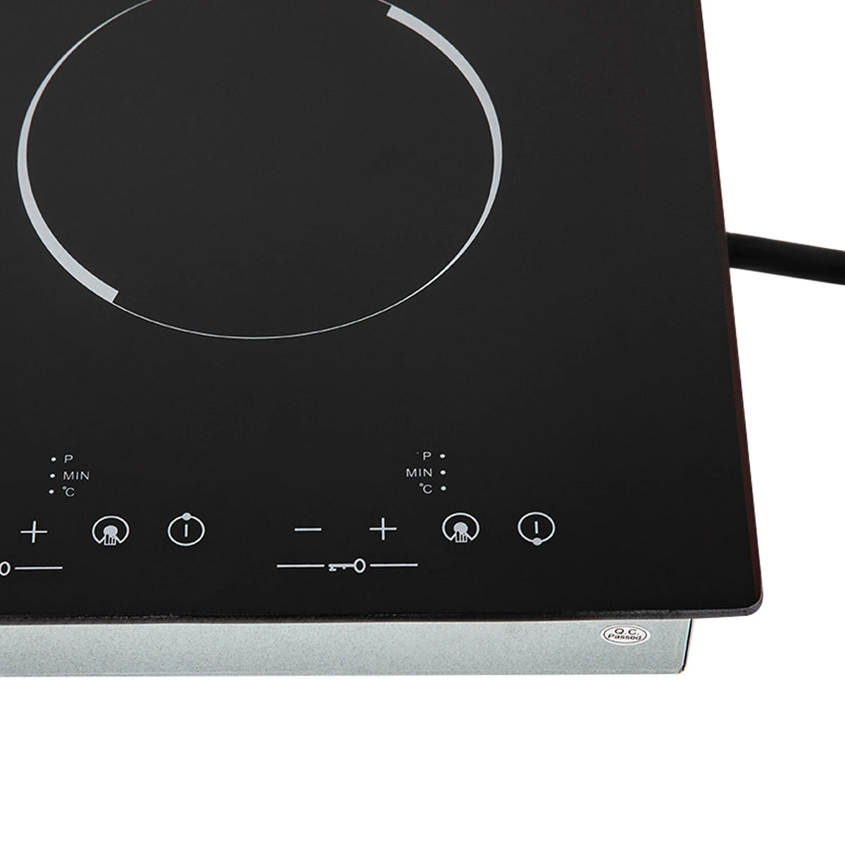 3000W Electric Ceramic Cooktop 4 Burners 110V, Infrared Radiant Stove with 9 Power Levels, Built-in Countertop Kitchen Cooker