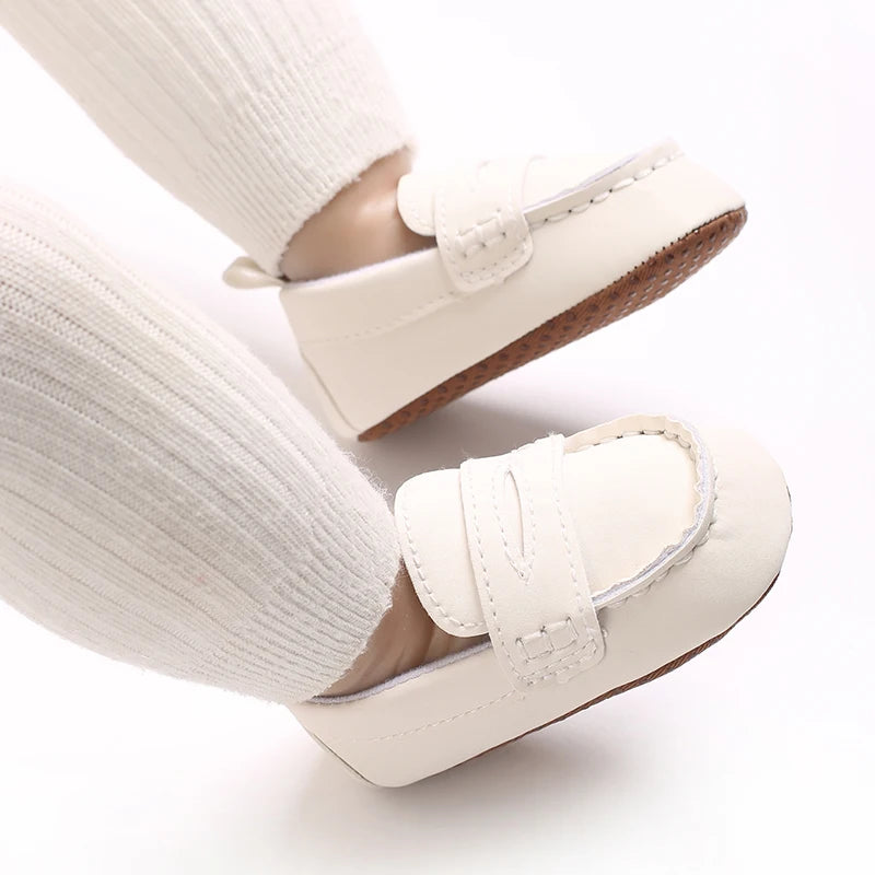 Solid Color Baby Casual Soft Soled Walking Shoes Suitable For 0-1 Year Old Infants And Toddlers Bean Shoes And Forefoot Shoes