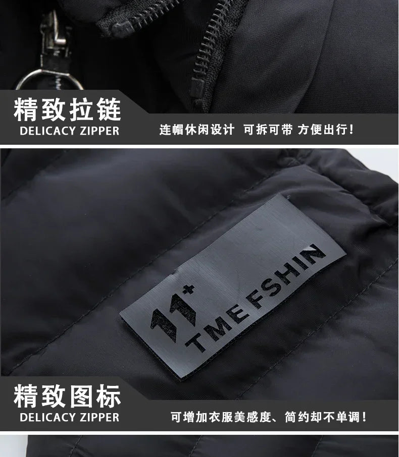 New Brand Mens Outdoors Vests Men's Winter Vest Cotton-Padded hot sale Vest Men Warm Hooded Waistcoat Casual Male Coats Vests