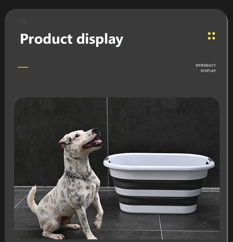 Multi-function folding storage basket large capacity dirty clothes basket cat dog pet bath basin toy home storage sorting box