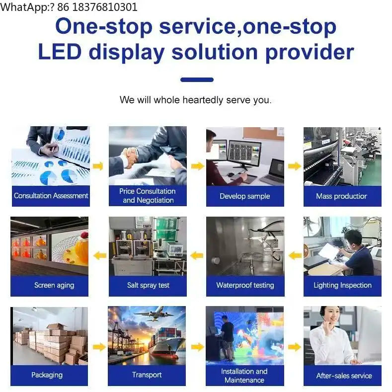 500x500mm Indoor Outdoor LED Screen Stage Background Led Video Wall P2.6 P2.9 P3.91 Seamless Splicing Rental LED Display Screen