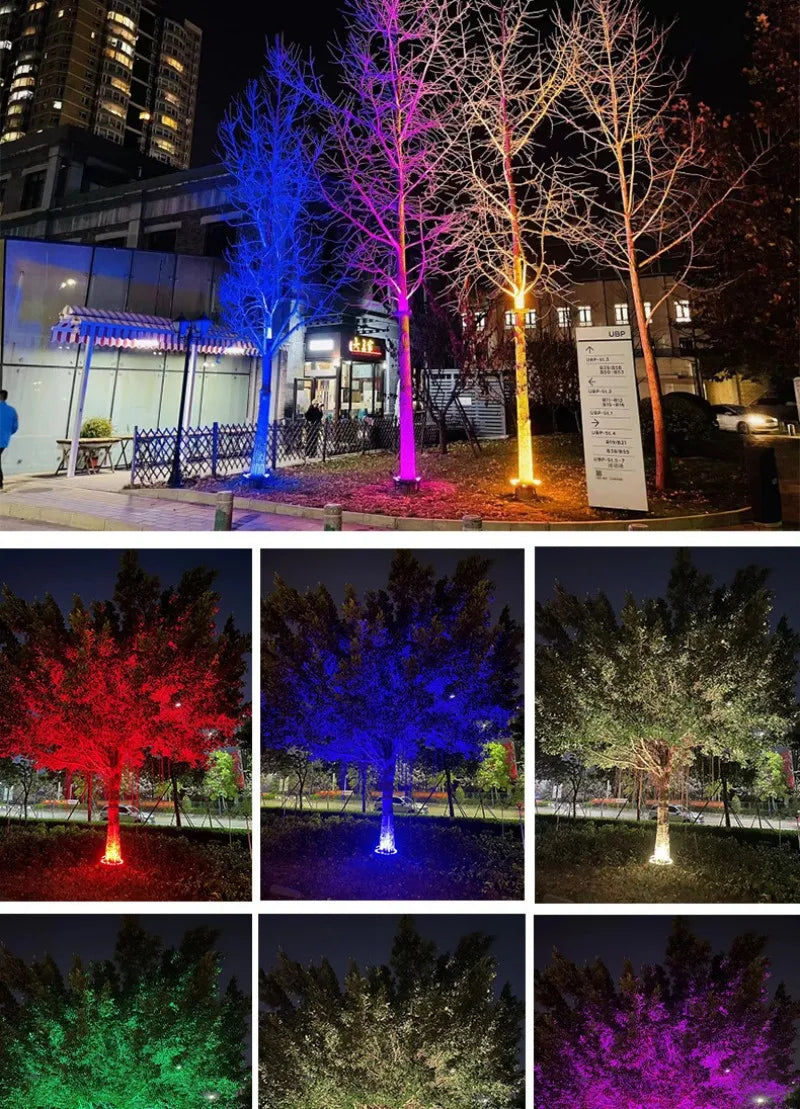 1PCS 12W LED Landscape Tree Light Outdoor Spotlight AC220V DC24V High Power Gazebo Tree Column Garden Illumination