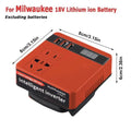 1Pcs 18V 20V To 220V Battery Inverter Multifunctional 120W Smart Transformer Household Dual Plug Outdoor Work Inverter