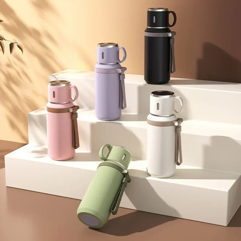 Stainless Steel Vacuum Insulated Tumbler Portable Outdoor Activity Handheld Cup Ultra Long Time Heat Retention