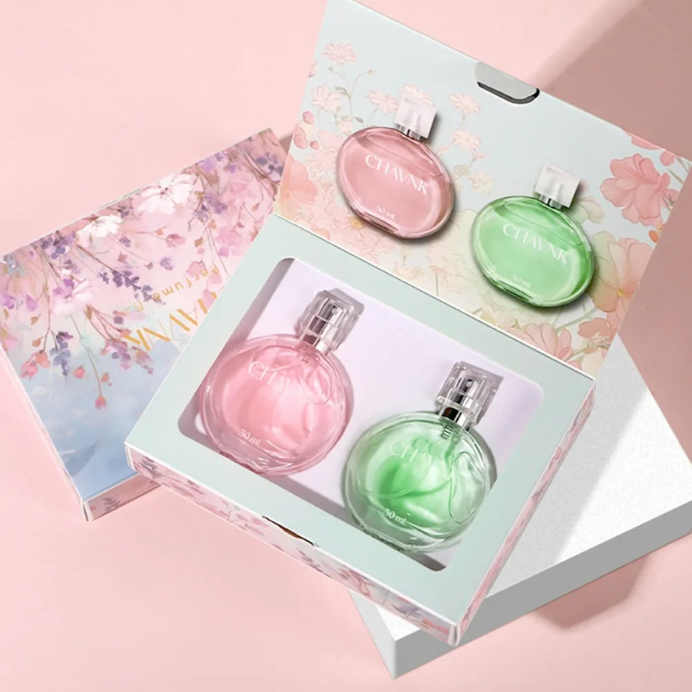 New Women's Encounter Perfume Set Gift Box, Birthday Gift Box, Long-Lasting Women's Perfume, True-to-Life Scent, 30ml x 2 Parfum