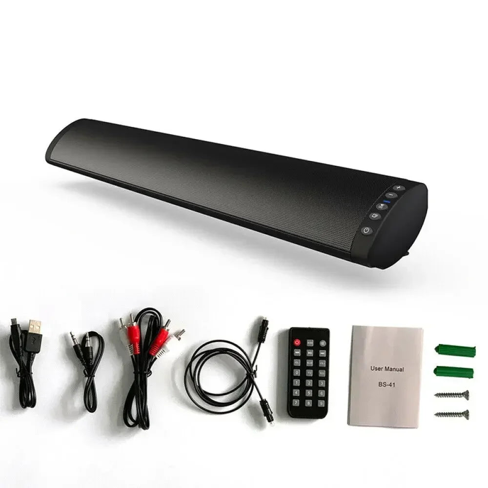 Home Theater System Bluetooth Speaker Computer TV Soundbar Wireless Soundbox 3D Surround Sound Music Center with RCA FM Radio