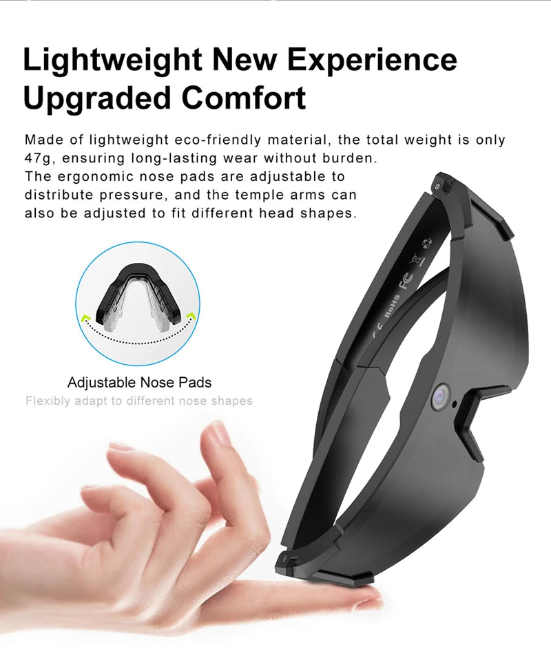 Cycling Smart Camera Glasses 800MP Photochromic Smart Glasses Bluetooth Calling Photo Video ChatGPT Music Translation