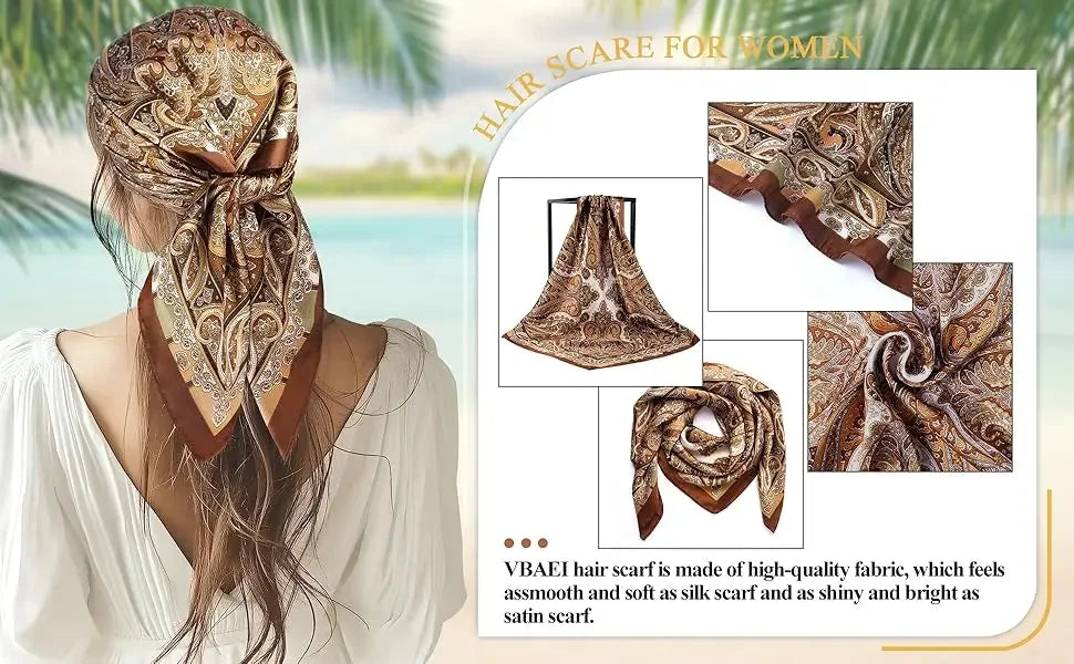 Satin-Like Head Scarf – Hair Wrap