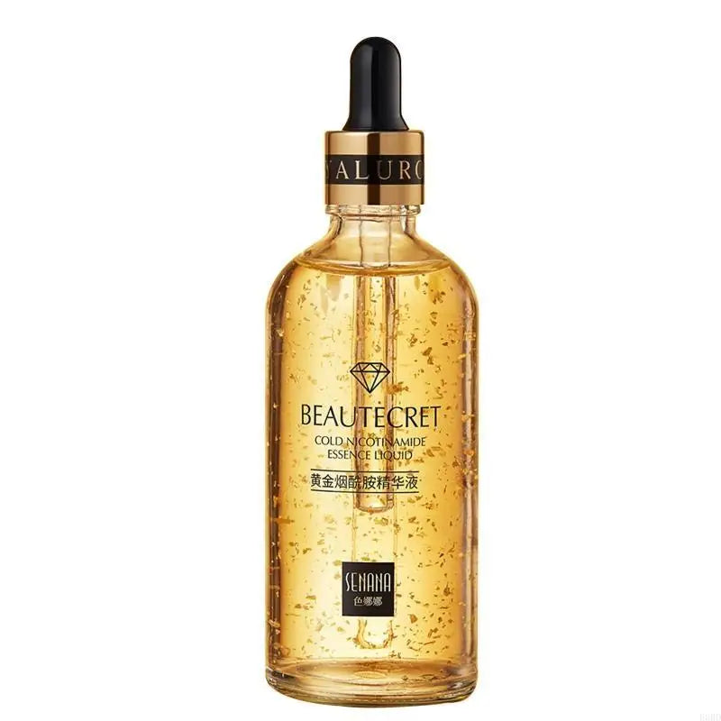 E0BD Hyaluronic Acid Serum 24k Gold Niacinamide Face Moisturizing Solution Whitening Anti Aging Anti Wrinkle