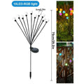 Solar Firefly Garden Lights Waterproof Outdoor LED Pathway Lights for Lawn Yard Landscape Decoration