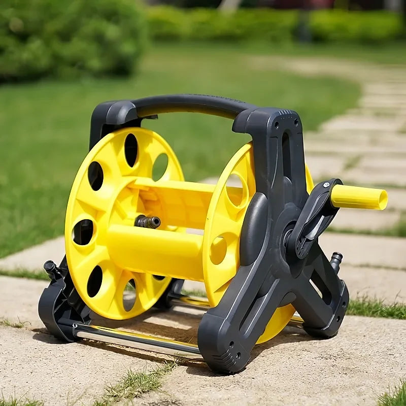 Garden Water Hose Reel Kit Equipped with High‑Pressure Water Gun for Car Cleaning Lawn Irrigation Outdoor Watering Work