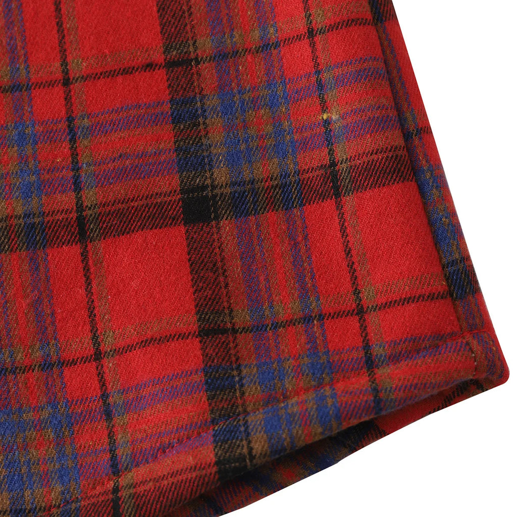 Quality Mens Plaid Flannel Shirts Thick Jacket Quilted Lined Long Sleeve Winter Shirt Cotton Coat with Pockets camisas de hombre