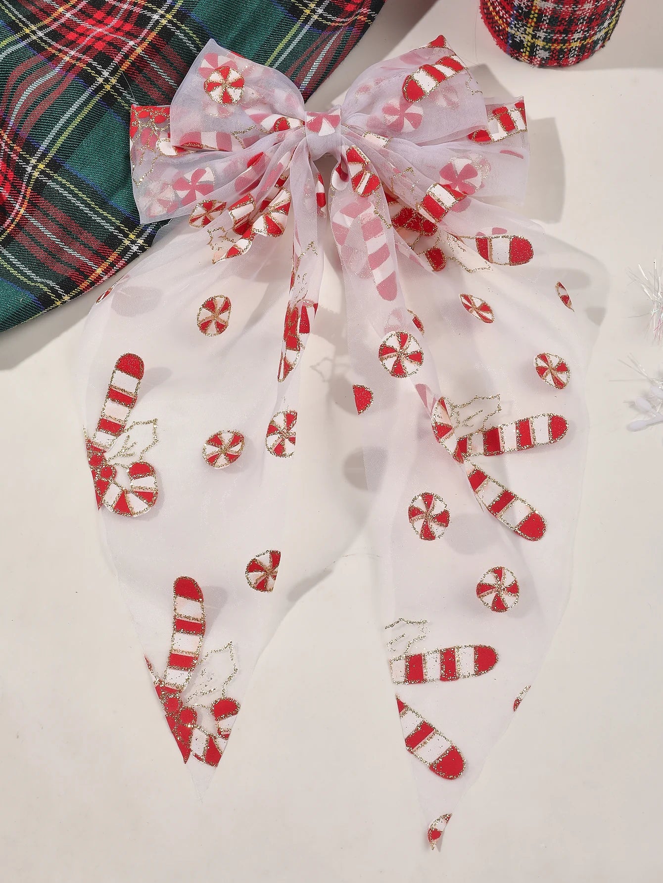 1/2Pcs New Christmas Hair Bows for Women Girls Big Bow Hair Clip Oversized Long Tail Hair Barrette Cute Fashion Hair Accessories
